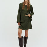 Bellina-M_Pine Green Black Stripe_Model_0