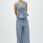 Clari-M_Blue White Stripe_Model_0
